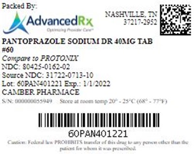 Pantoprazole Sodium Dr 40mg Tab Qty 60 Ndc 80425 0162